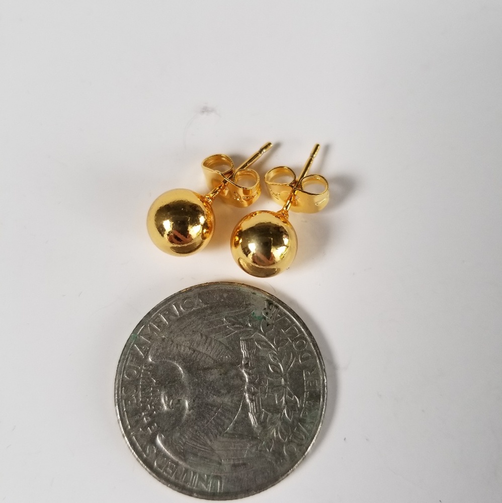 18K GF Stud Earrings